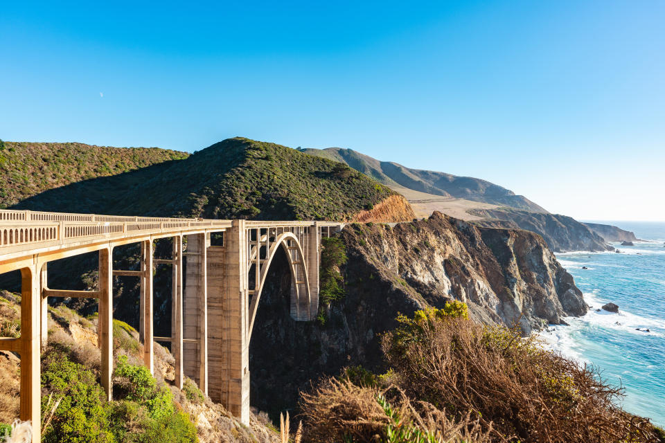 Famous Pacific Route Bridge in California