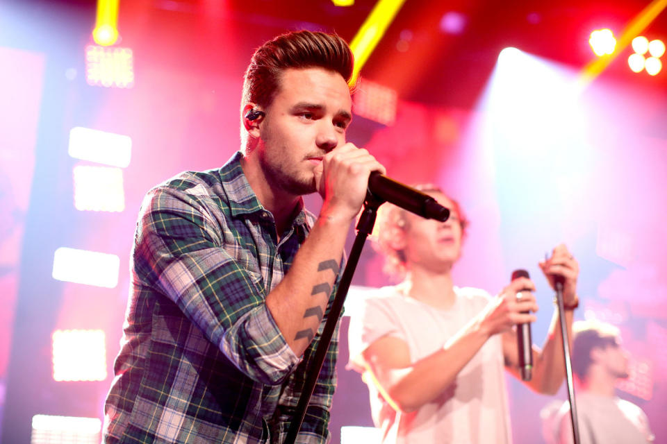 Liam Payne performing with One Direction. (Christopher Polk / Getty Images for Clear Channel)