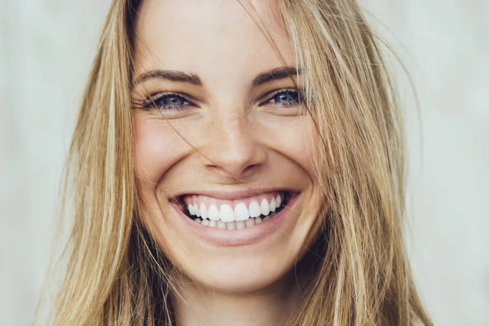 woman smiling