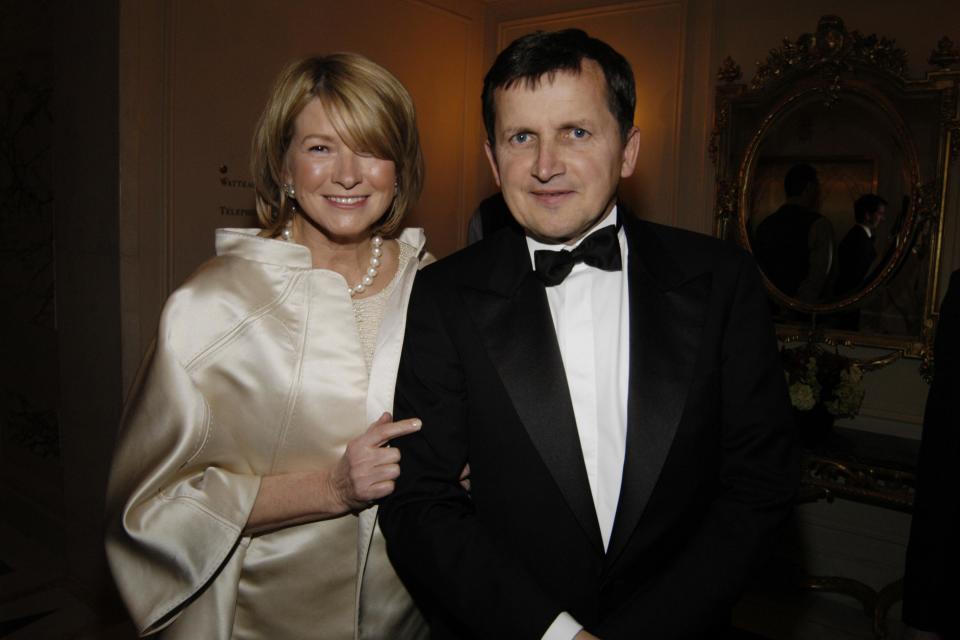 Martha Stewart, left, and Charles Simonyi, both in formal attire, in New York City in 2006.