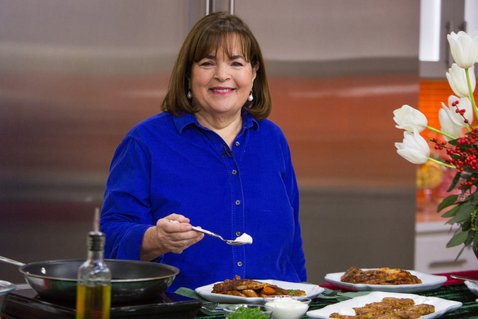 Ina Garten cooking on the Today show