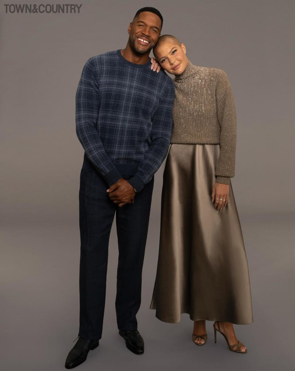 PHOTO: Michael Strahan and his daughter Isabella Strahan teamed up for a joint interview featured on the cover of Town & Country magazine. (Gillian Laub)