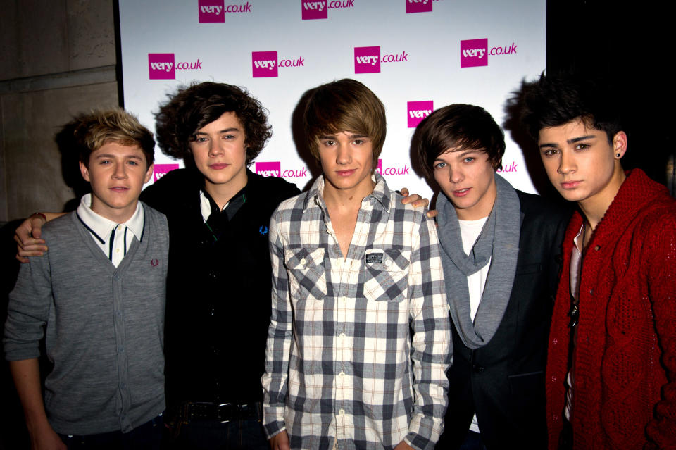 Niall Horan, Harry Styles, Liam Payne, Zayn Malik and Louis Tomlinson in 2010. (Ian Gavan/Getty Images)