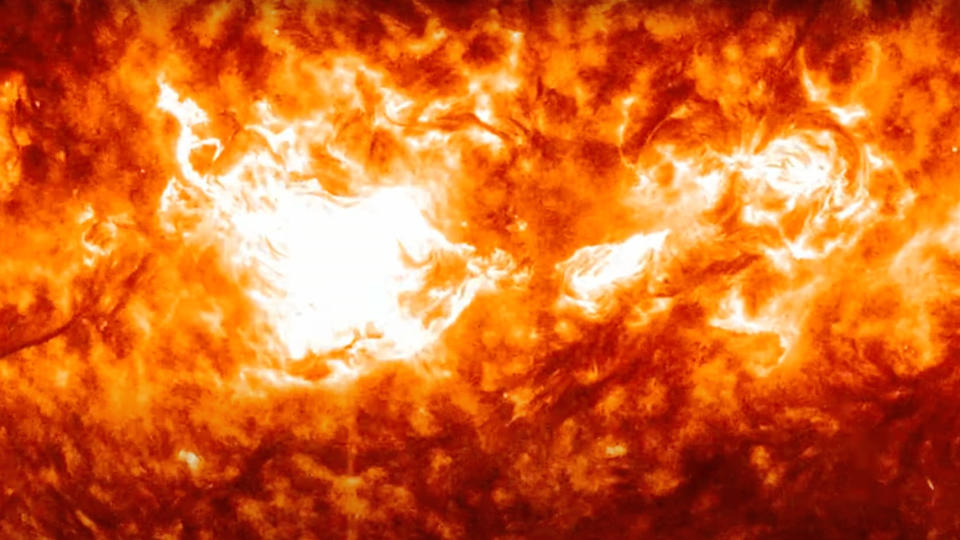  NASA's Solar Dynamics Observatory spacecraft captured this view of an X7.1 solar flare erupting on Oct. 1, 2024. 