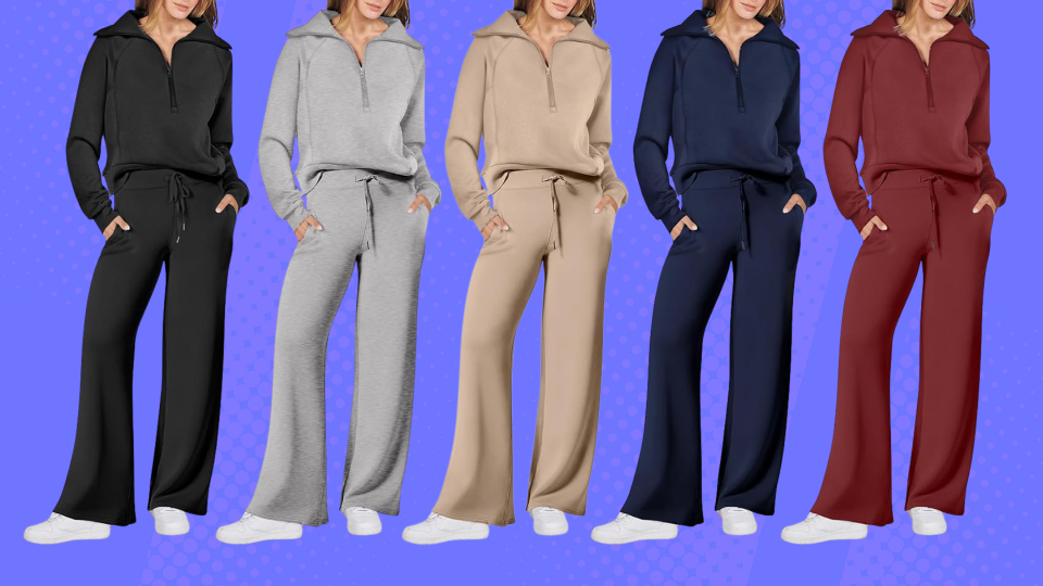 You don't have to spend a lot to look like you did with this affordable loungewear set. (Amazon)