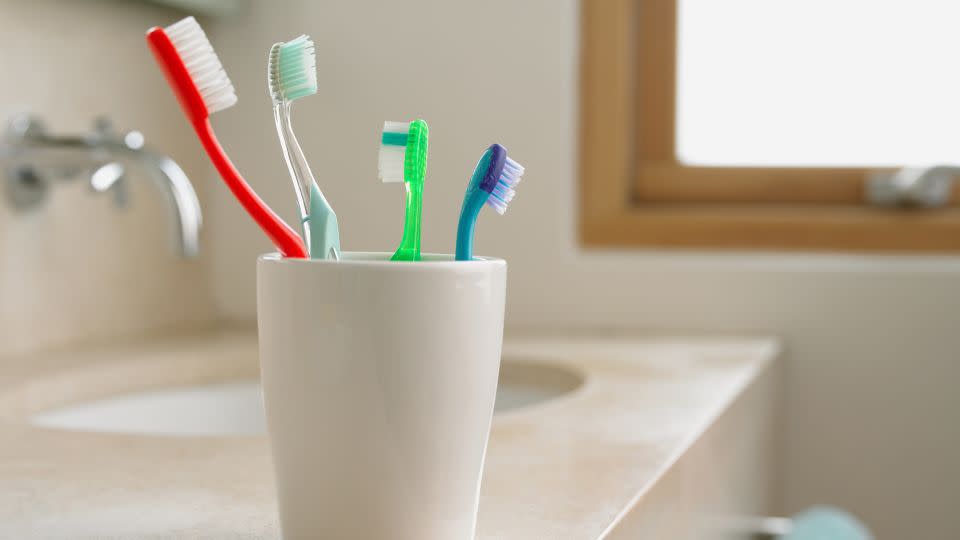 The study identified more than 600 viruses found in the samples taken from showerheads and toothbrushes. - Image Source/Getty Images