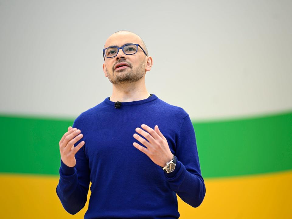 Demis Hassabis speaking.