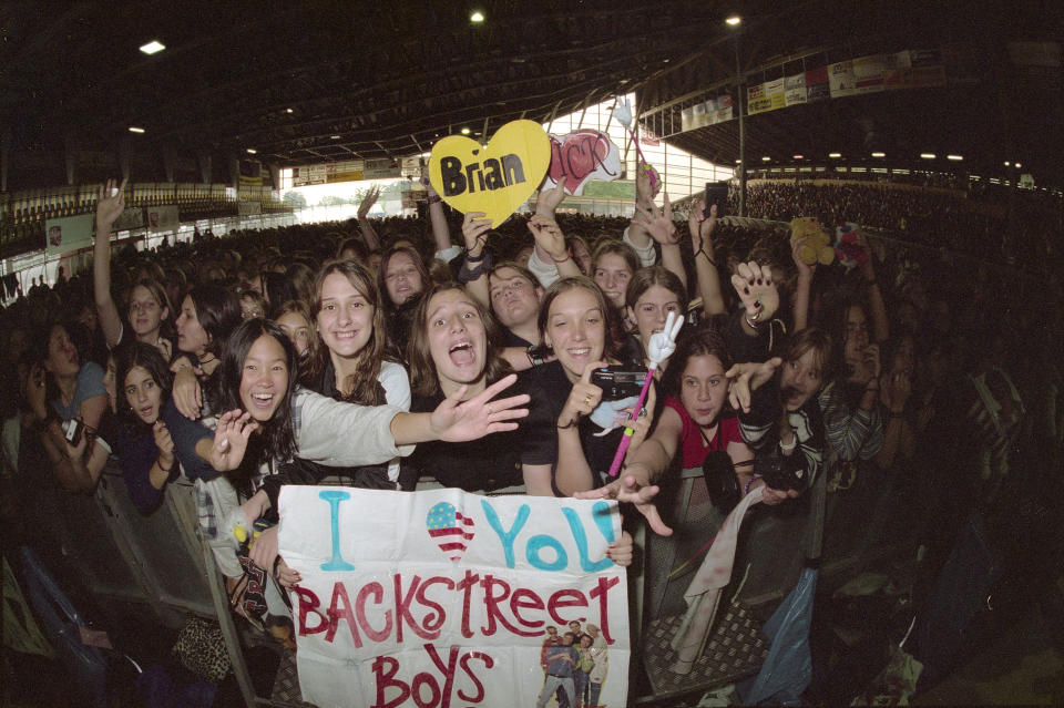 Backstreet Boys fans in 1996.