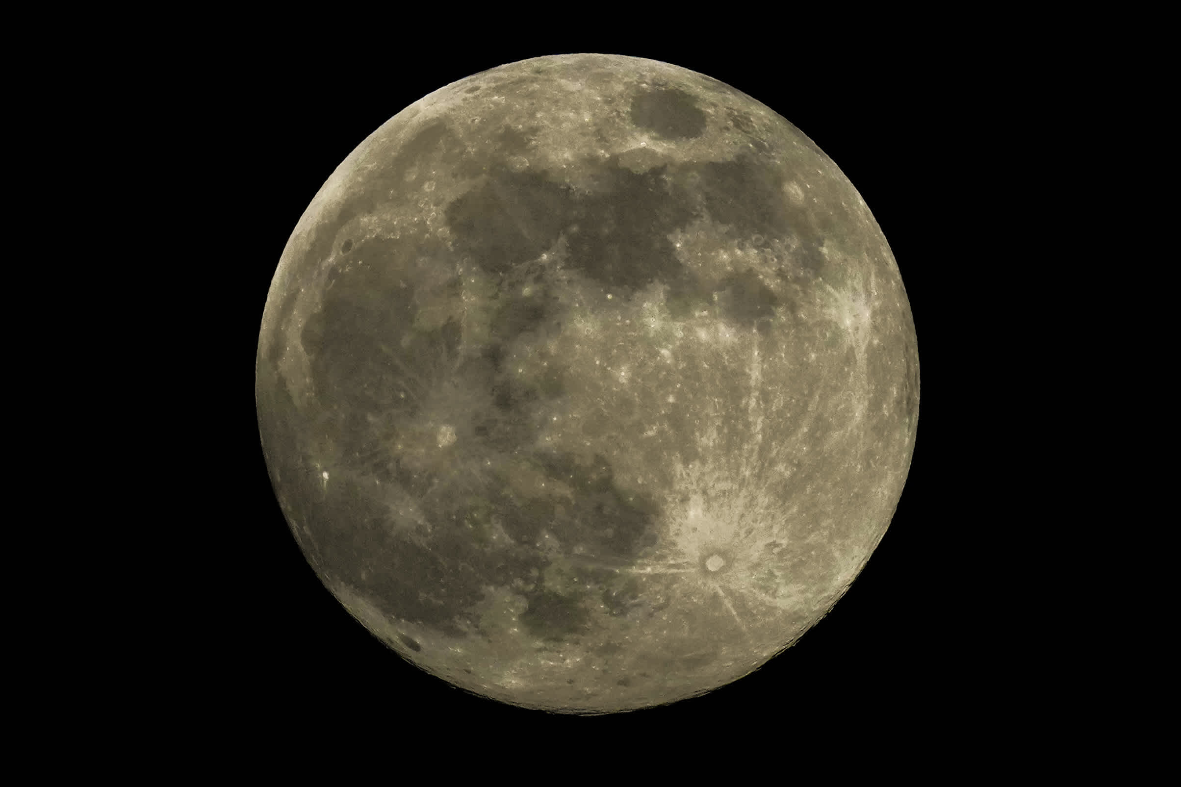 A supermoon rises in Guwahati, India, on Friday.