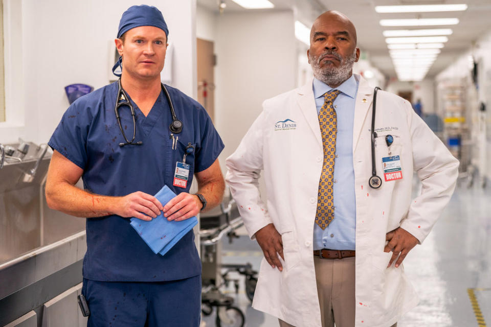 Josh Lawson and David Alan Grier in 