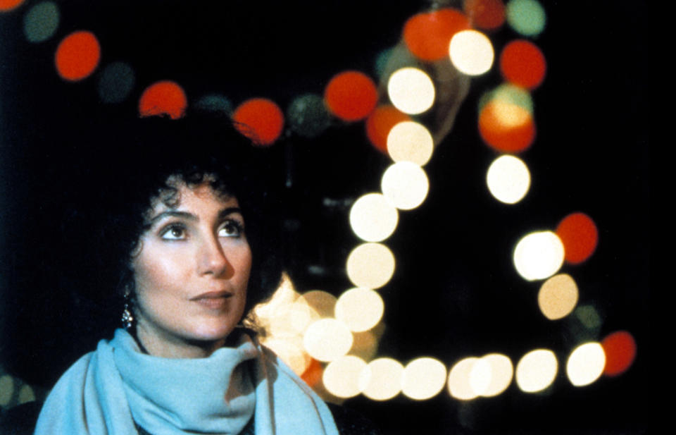 Cher in the 1987 movie Moonstruck.