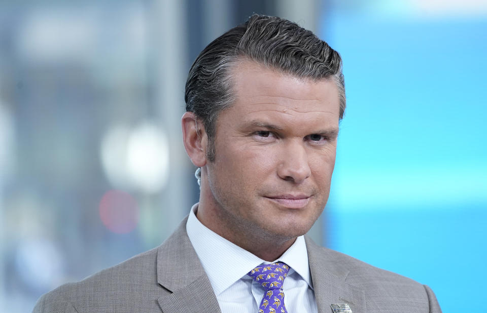 Pete Hegseth as seen during Fox & Friends in August 2019.