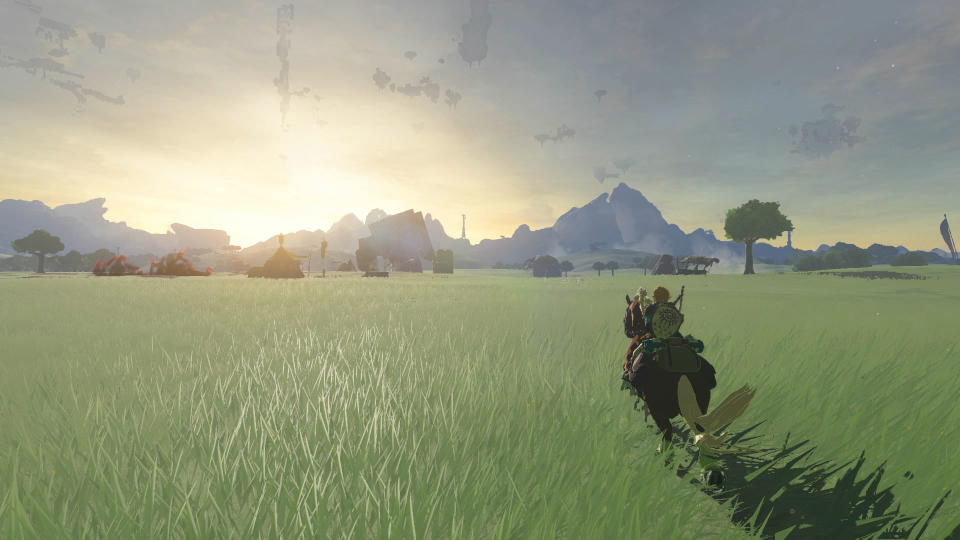 Screenshots from Nintendo's The Legend of Zelda: Tears of the Kingdom.