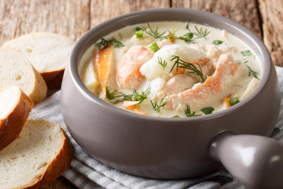 Fiskesuppe is a comforting soup that's a go-to in Norway for when you’re feeling unwell. 