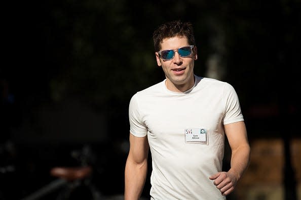 Sam Altman at the 2018 Allen & Company Sun Valley Conference, three years after the official founding of OpenAI