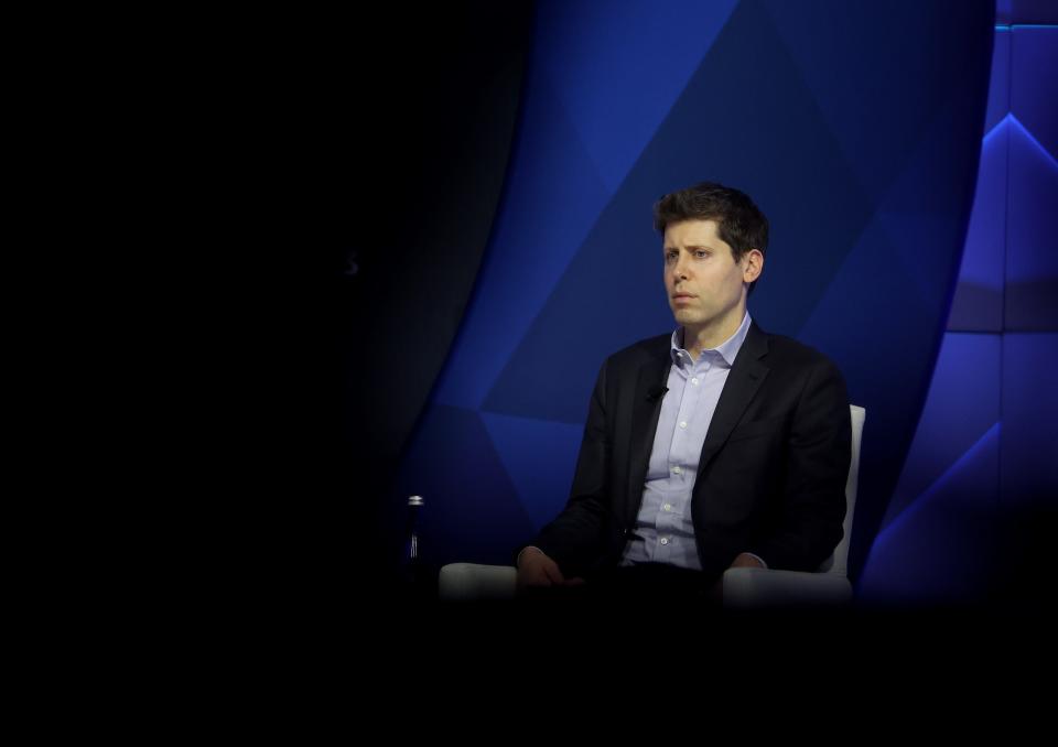 Sam Altman at the APEC CEO Summit at Moscone West on November 16, 2023.