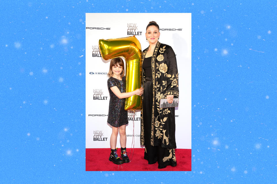 Bouder, right, and her daughter at the 2023 New York City Ballet Spring Gala.