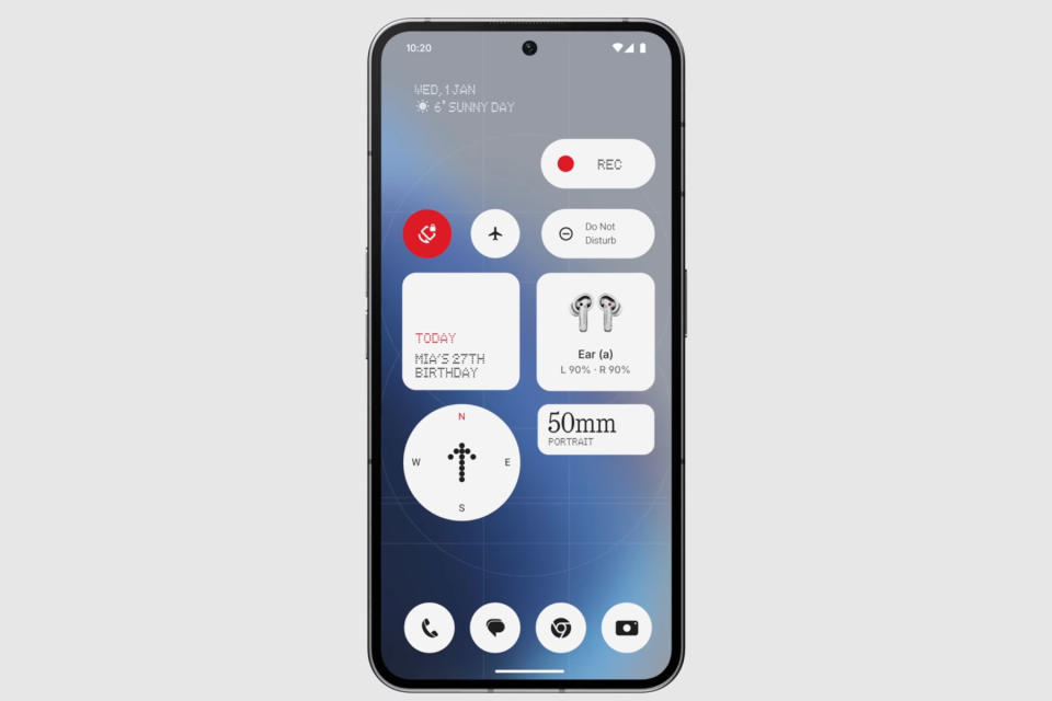 Widgets in Nothing OS 3.