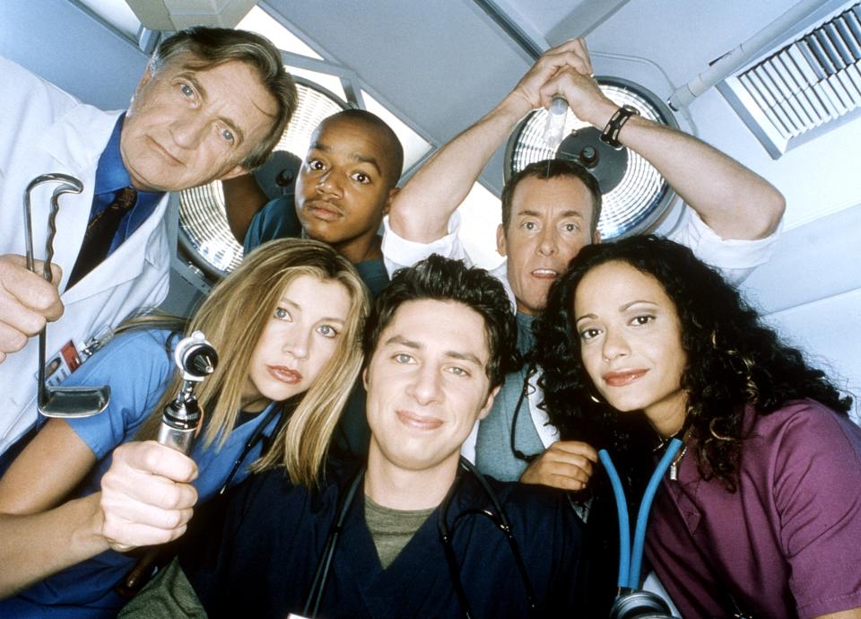 <em>Scrubs</em> originally aired from 2001–2010. (©NBC/Courtesy of the Everett Collection)