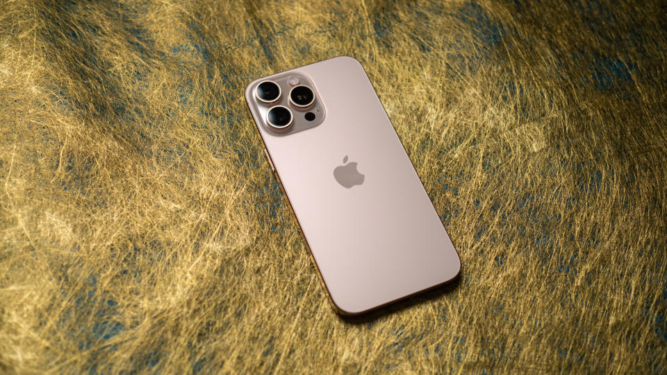 Apple iPhone 16 Pro Max angled view