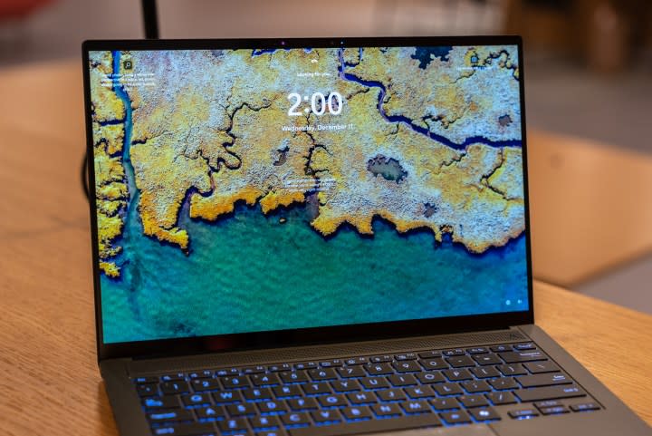 The OLED display on the Asus ZenBook S14 2024