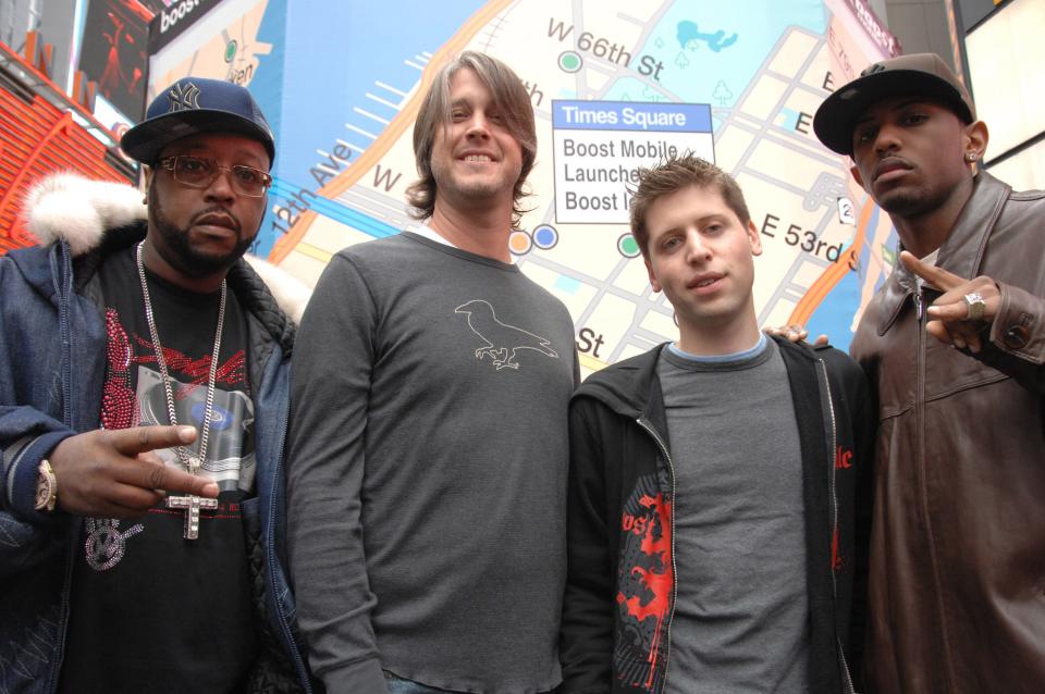 DJ Kay Slay, Craig Thole of Boost Mobile, Sam Altman of Loopt and Fabolous (Photo by Jason Kempin/FilmMagic)