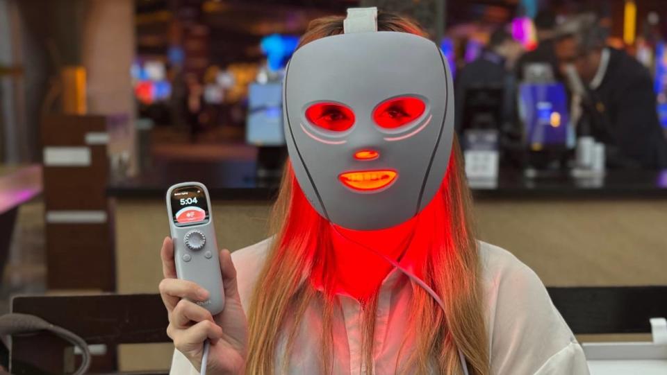 Shark's red light mask at CES 2025