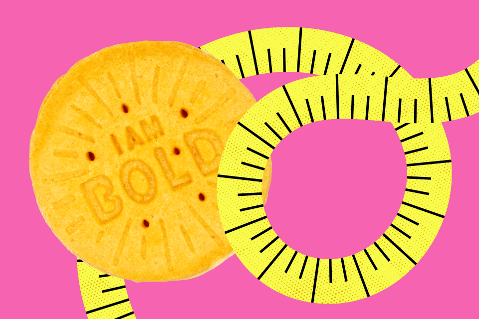 Photo illustration of a Lemon-Up cookie.