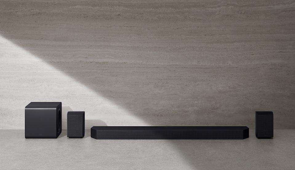 Samsung's Q990F soundbar now comes with a smaller subwoofer.