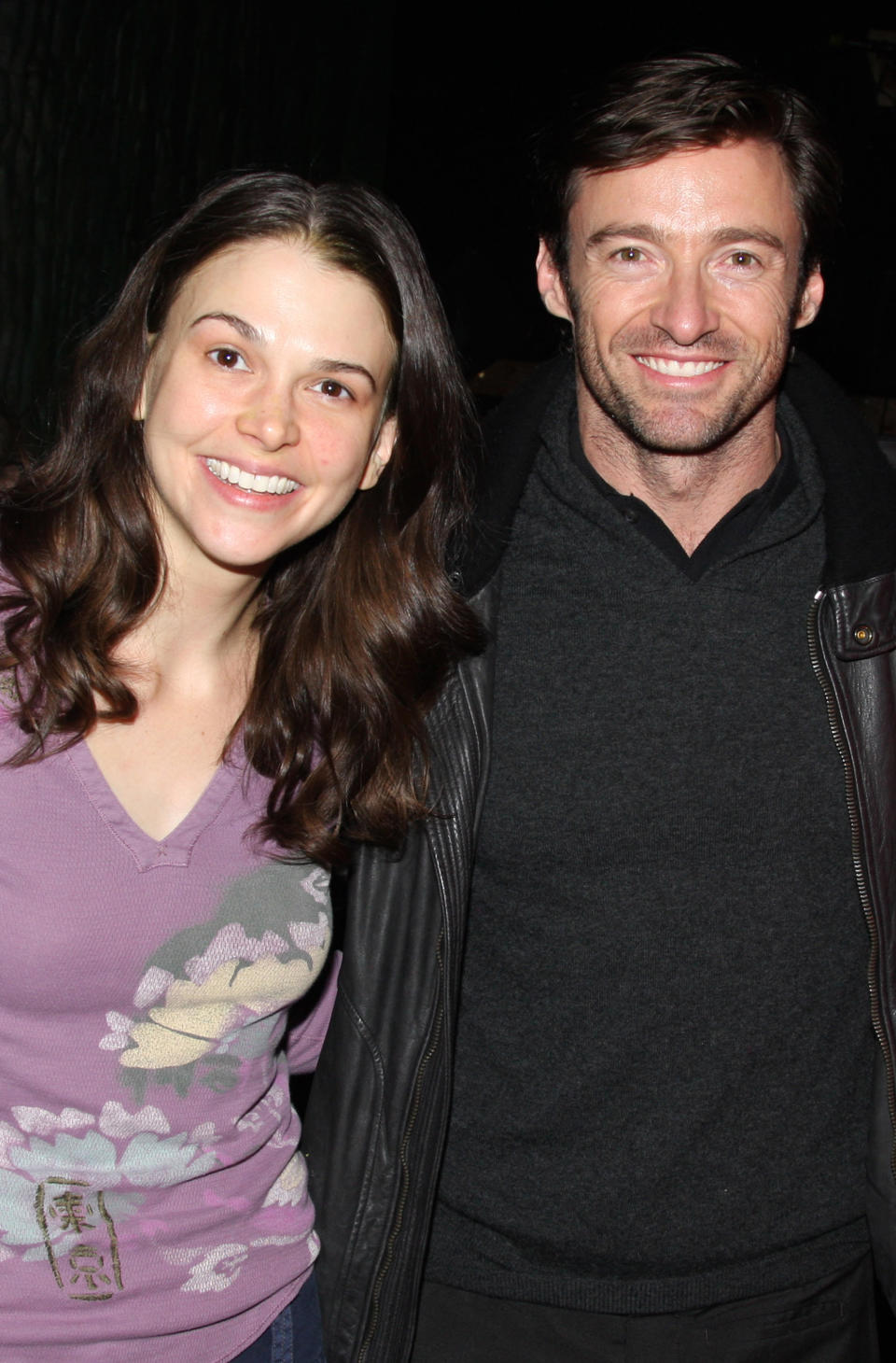 Sutton Foster, left, and Hugh Jackman in 2008.