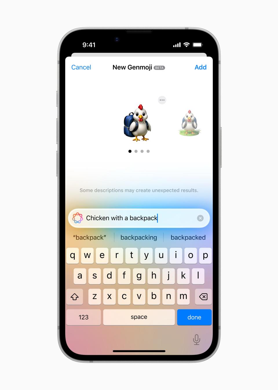 The iPhone 16e features Genmoji, one of Apple's several Apple Intelligence features. Genmoji allows users to create custom emojis.