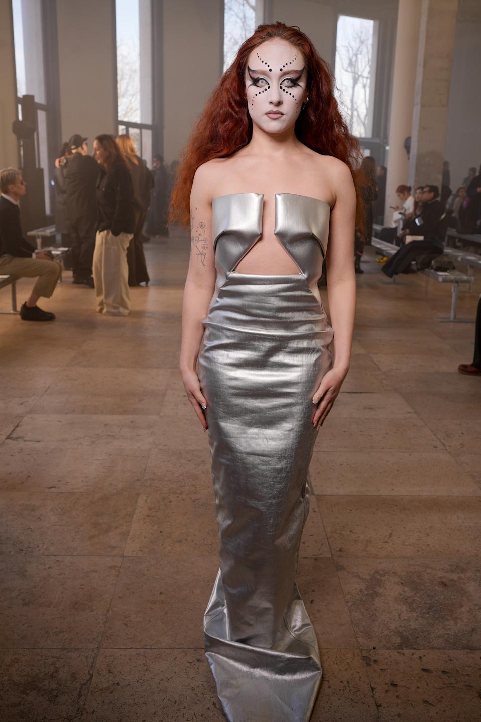 Chappell Roan at the Rick Owens Fall RTW 2025 fashion show as part of Paris Fashion Week on March 6, 2025 in Paris, France. (Photo by Swan Gallet/WWD via Getty Images)