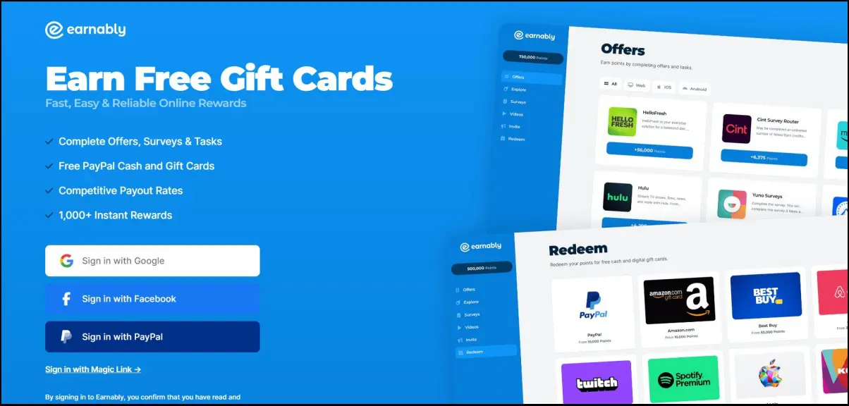 Panel de recompensas ganables que muestra puntos de tareas de video