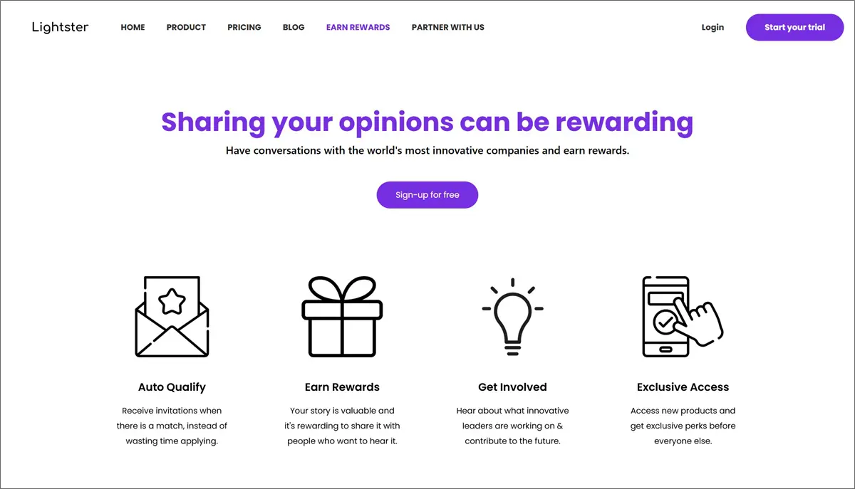 移动用户通过 Lightster 应用程序参与付费对话研究会话