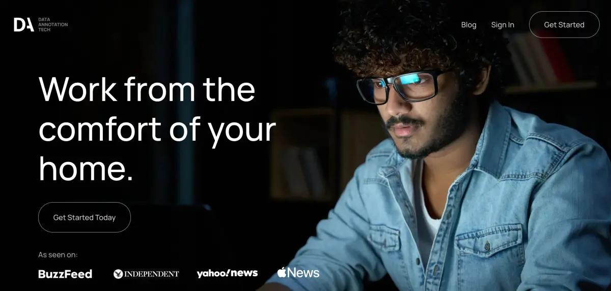 Plataforma de anotación de datos para entrenamiento de IA como sitio web secreto para ganar dinero