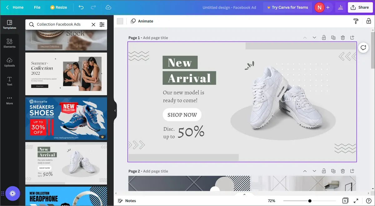 Proporcionar servicios de diseño de redes sociales para ganar dinero con Canva