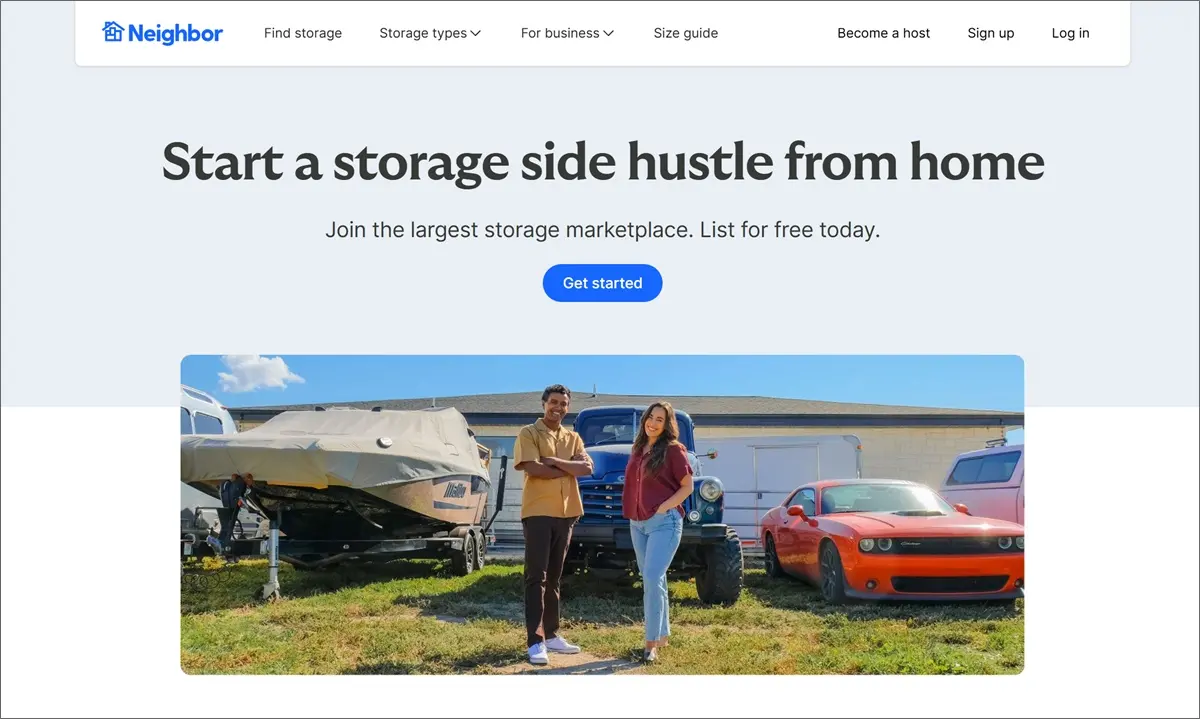 夫妻出租家庭储物空间在网上赚钱