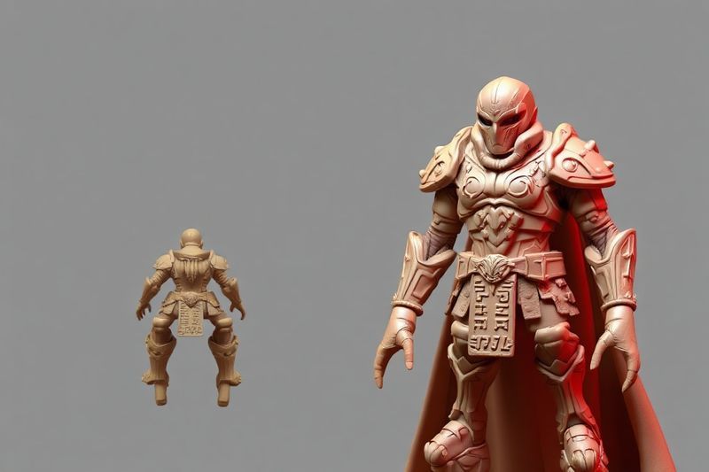 高品质 3D 打印人偶展示了 Hytem AI 一代的结构完整性