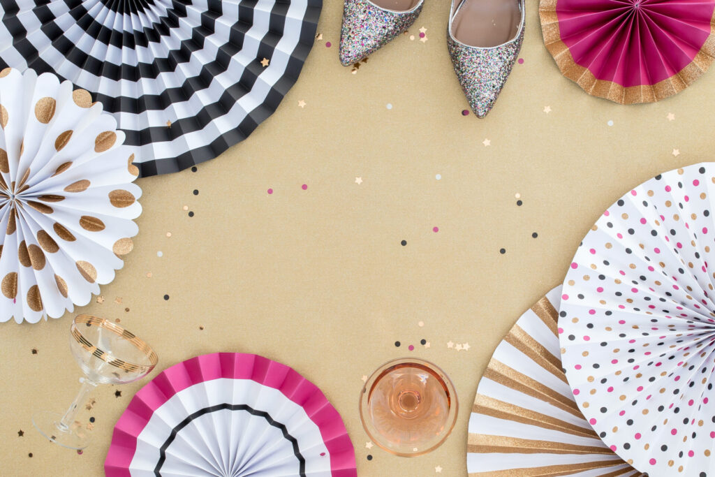 A curated list of 50 viral New Year blog post ideas displayed on a professional laptop setup