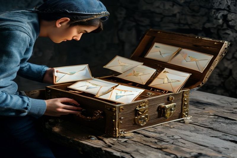 Treasure chest with digital envelopes representing an email list as owned traffic in 2026