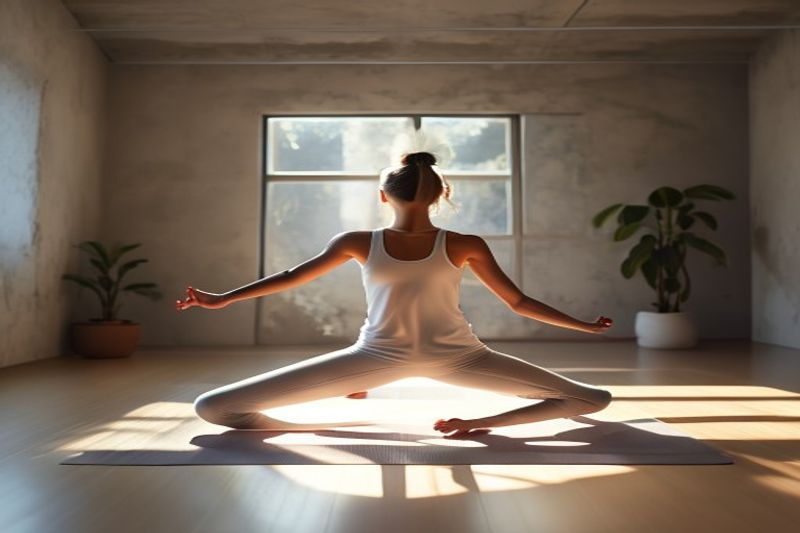 Yoga and somatic movement instructor demonstrating exercises for wellness blog inspiration