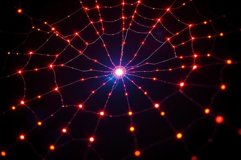 Red compleja de 17 fuentes de datos que se alimentan de un procesador central de IA