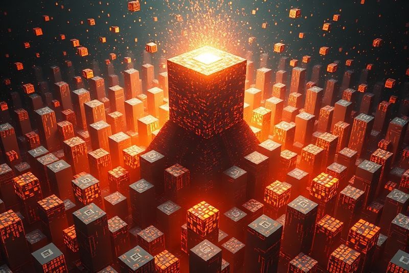 Fragmentos de datos dispersos que se fusionan en un conjunto de datos central unificado