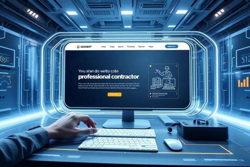 Inteligencia artificial que genera instantáneamente un sitio web profesional para contratistas de alto nivel