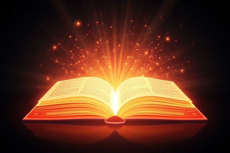 Visualización holográfica de un libro electrónico digital escalando infinitamente en línea