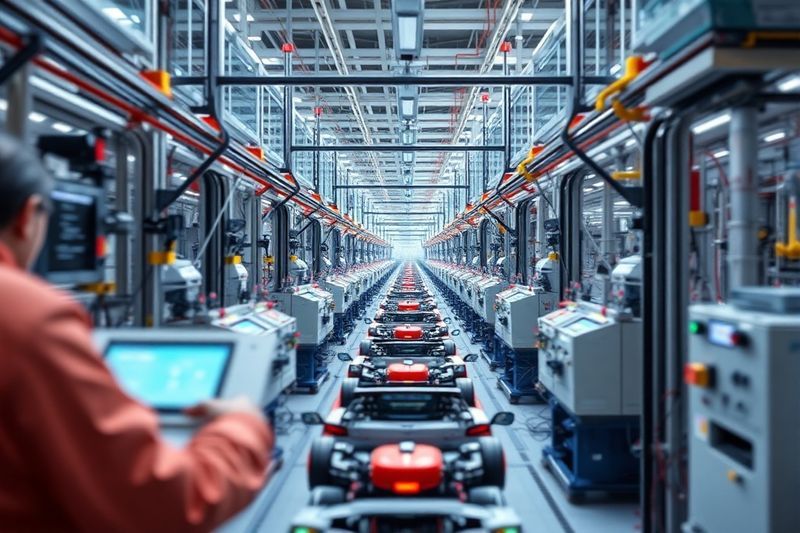 Concepto de ensamblaje de anuncios de IA para Google Performance Max