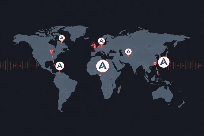 Глобальная карта распределения работы Atlassian Team Anywhere