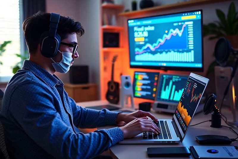 Modern developer using artificial intelligence to build software solutions and earn revenue