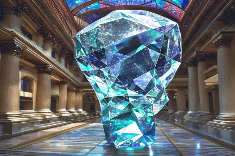 Agent Epsilon investigating the theft of the Eswatini Giant diamond in a museum setting