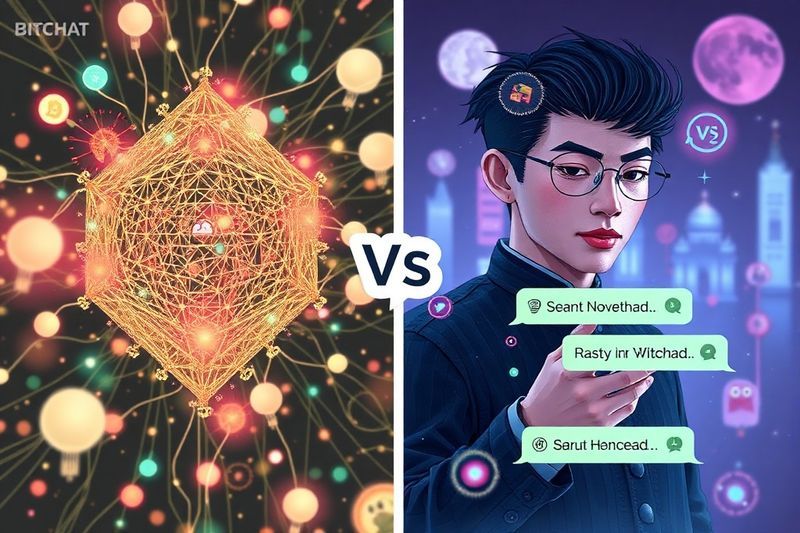 Сравнение Bitchat и централизованных социальных приложений